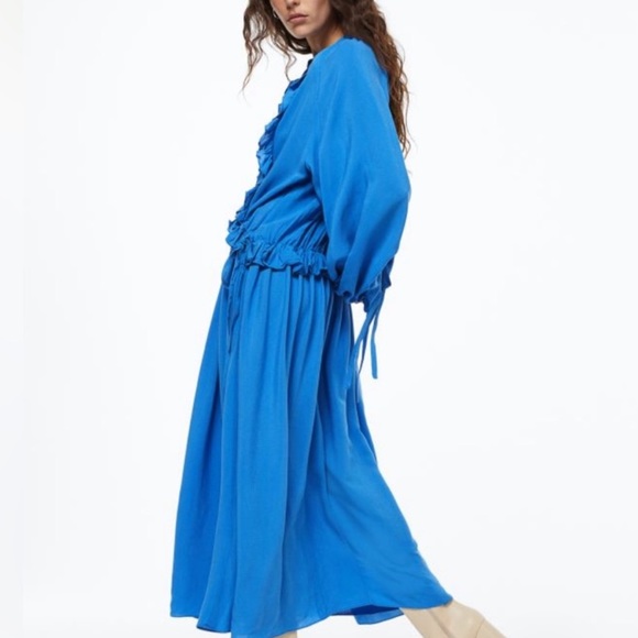 COPY - BNWT H&M Voluminous Ruffle-Trimmed Dress - Picture 3 of 5